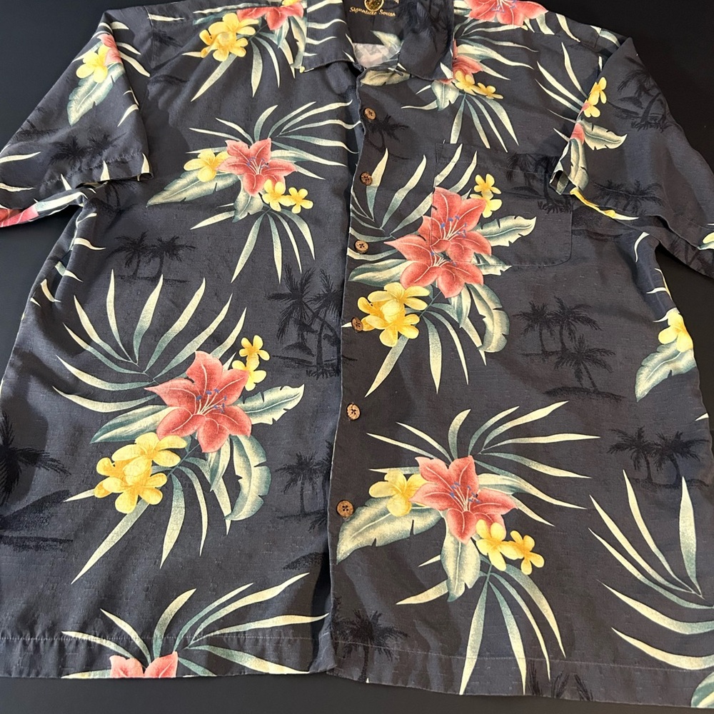 100% Silk Eagle Dry Goods Co Signature Series‎ XL Tropical Shirt